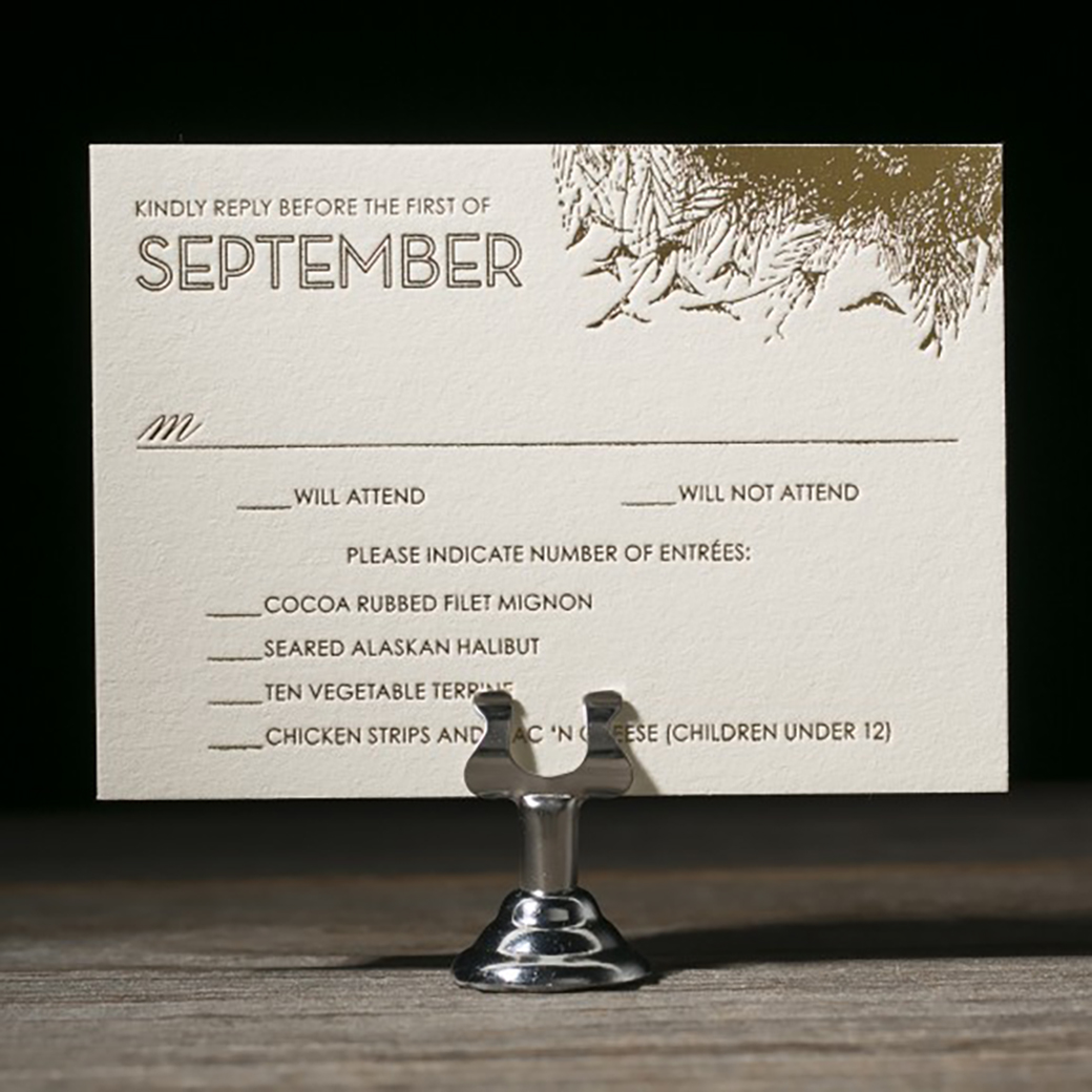 Wording Your Wedding RSVP Card What to Say and How to Say it