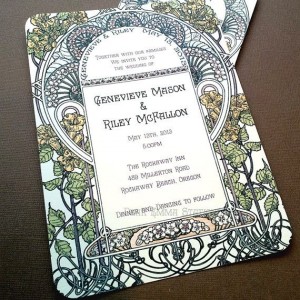 Wedding Invitations Art Deco 5