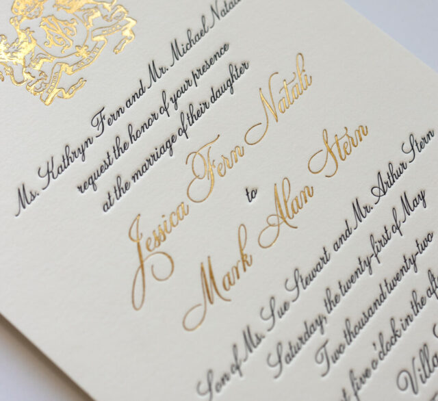 letterpress wedding invitations