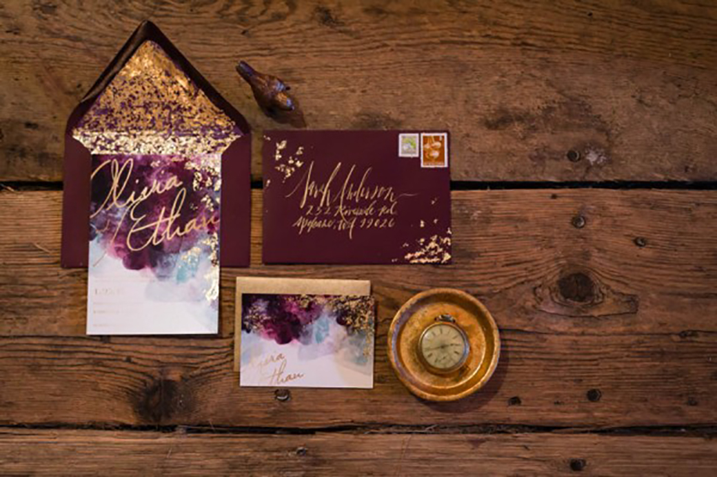 wedding stationery to match Ocean View Estates Winery and Restaurant