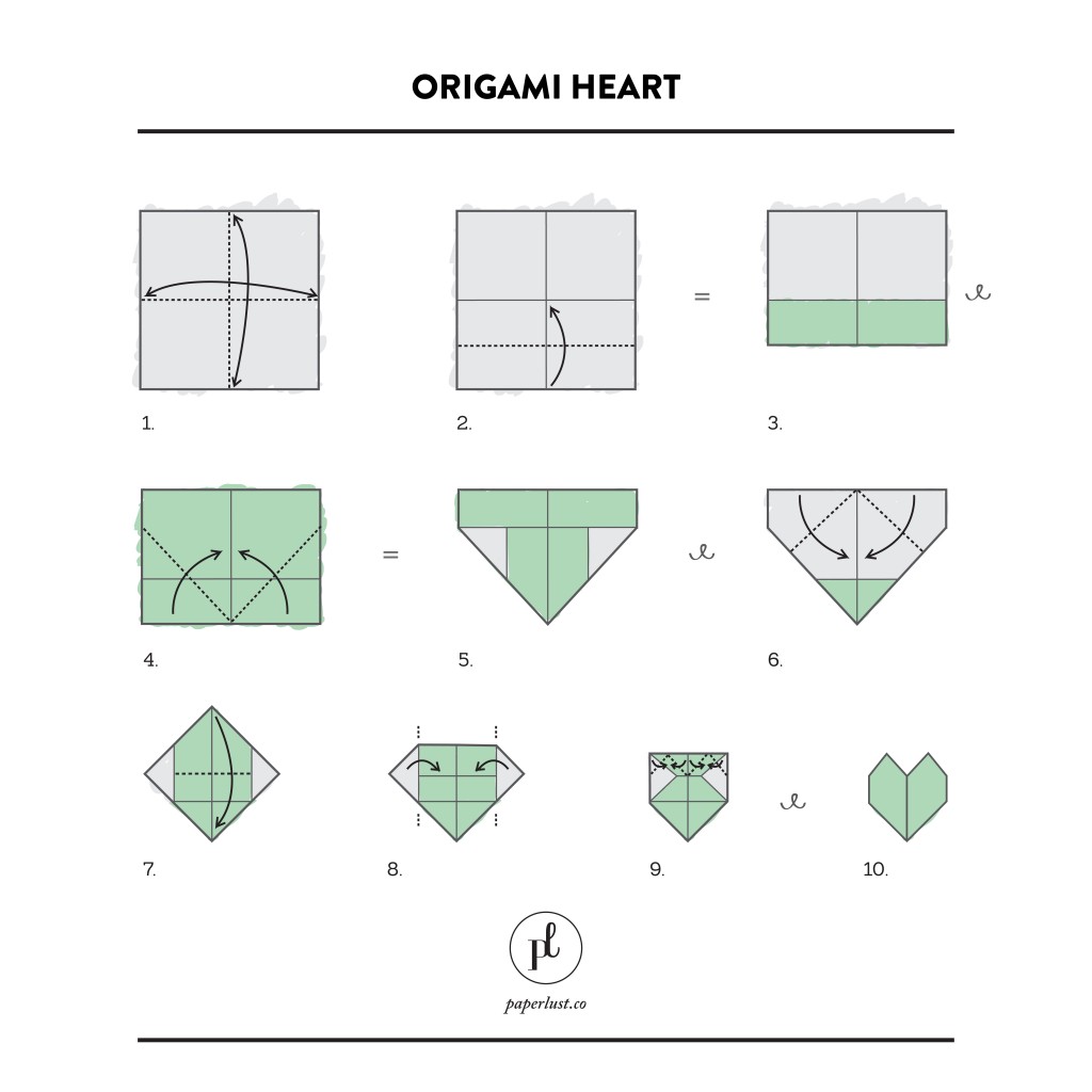 Diy Origami Hearts For Valentines Day Paperlust 9095