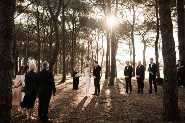 pine groove centennial parklands wedding ceremony