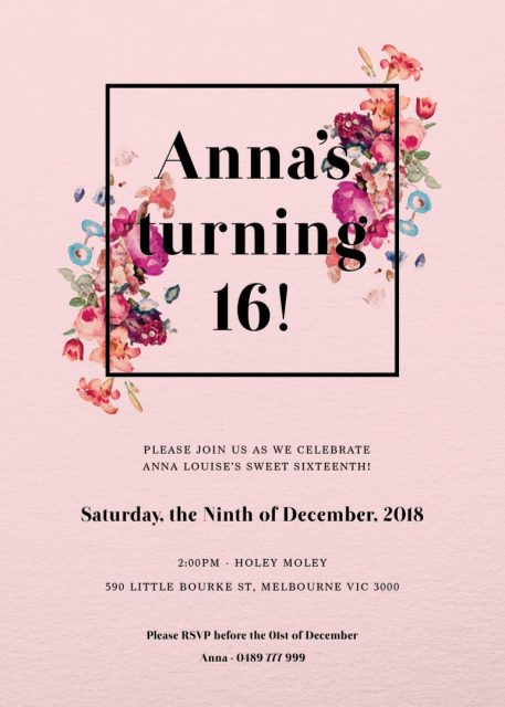 Our top 10 birthday invitation templates for teenagers - Paperlust