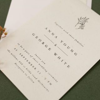 Seed Wedding Invitations