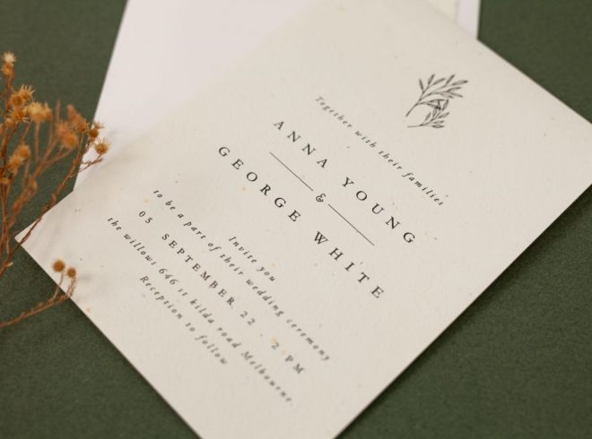 Seed Wedding Invitations