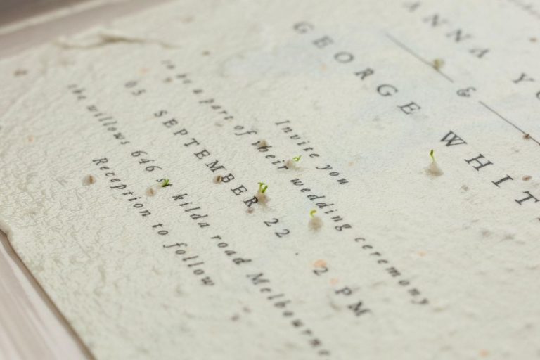 Seed Wedding Invitations paper that grows! Paperlust