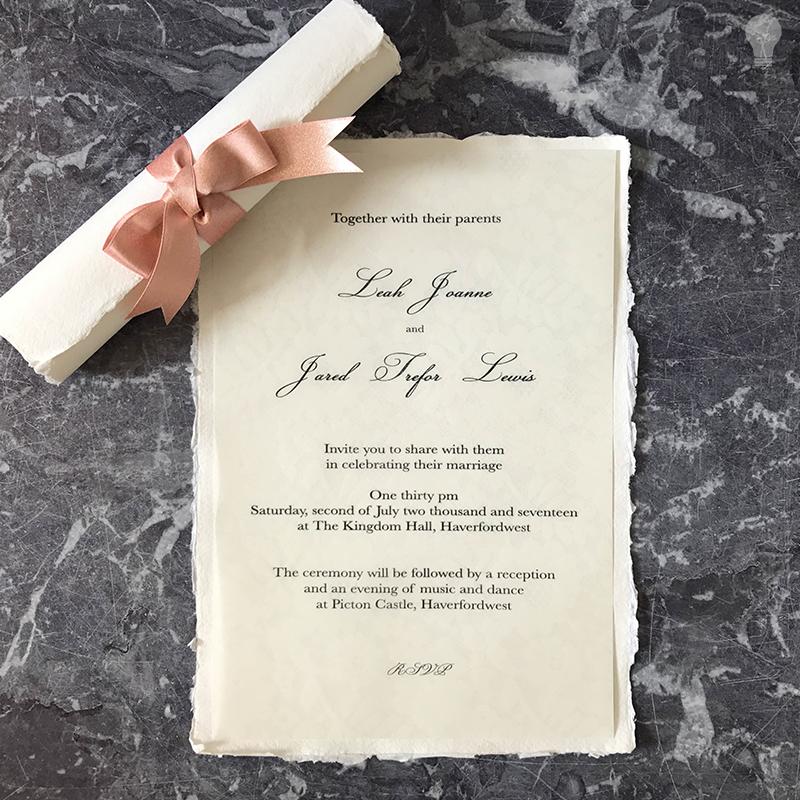 How to Create Scroll Wedding Invitations - Paperlust