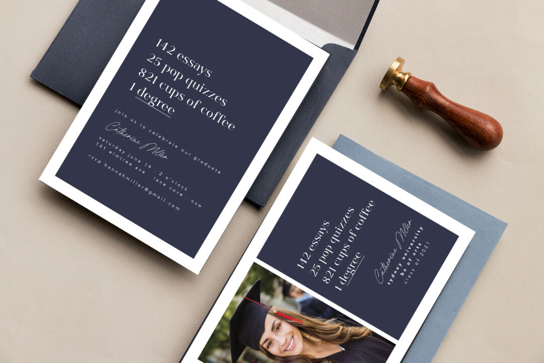 addressing formal graduation invitations