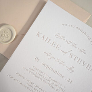 Letterpress Wedding Invitations