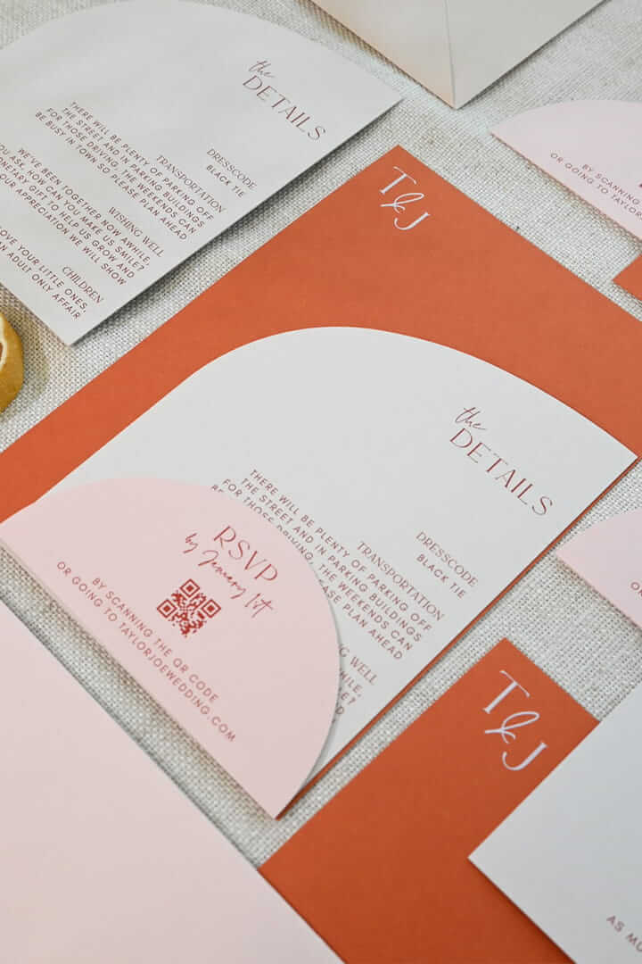 Jingga wedding invitation suite: Paperlust