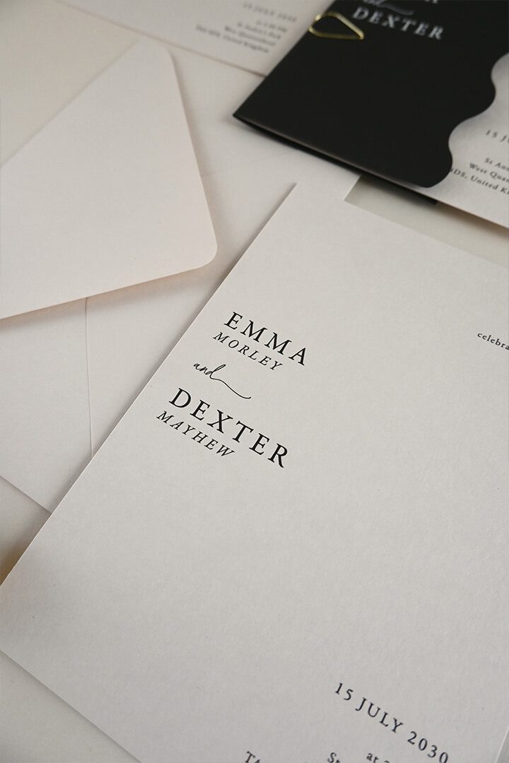 One Day wedding invitation suite , Paperlust