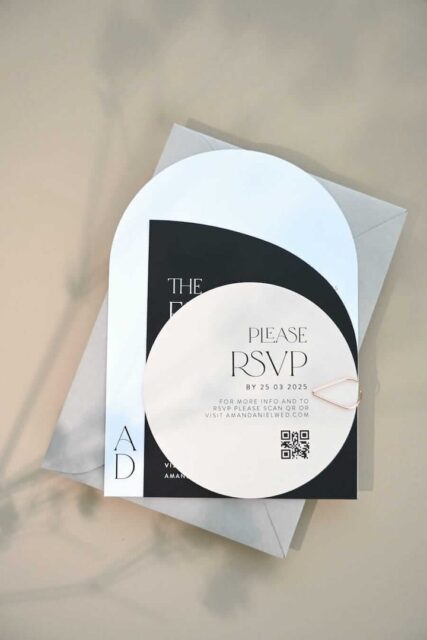 Delicate Luxe wedding invitation suite — Paperlust