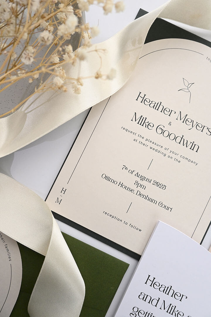 Meet You at the Arch wedding invitation suite: Paperlust