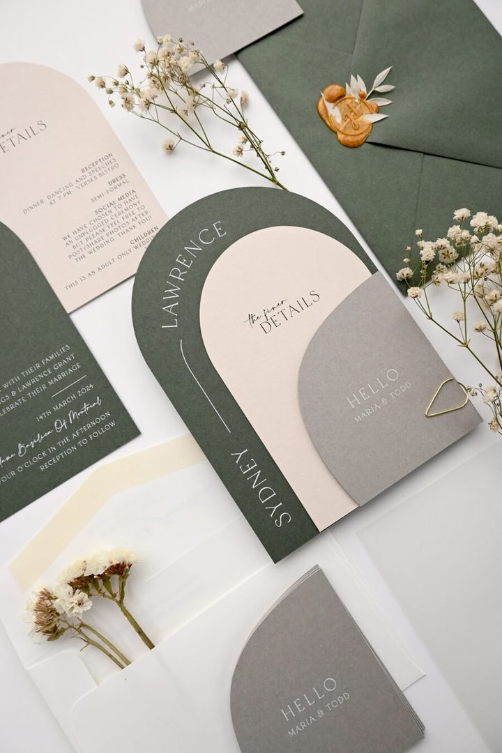 Grace wedding invitation suite , Paperlust
