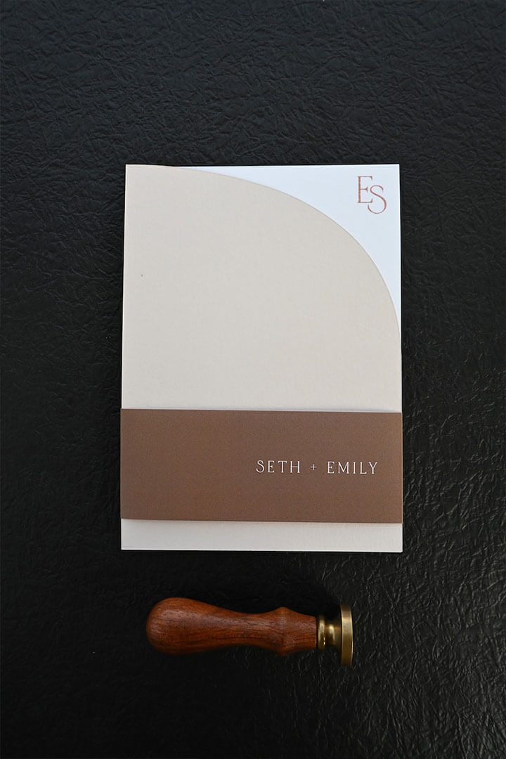 Milk and Honey wedding invitation suite: Paperlust
