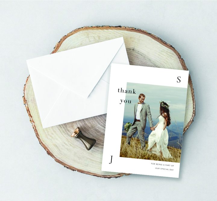 Wedding thank you card, Paperlust