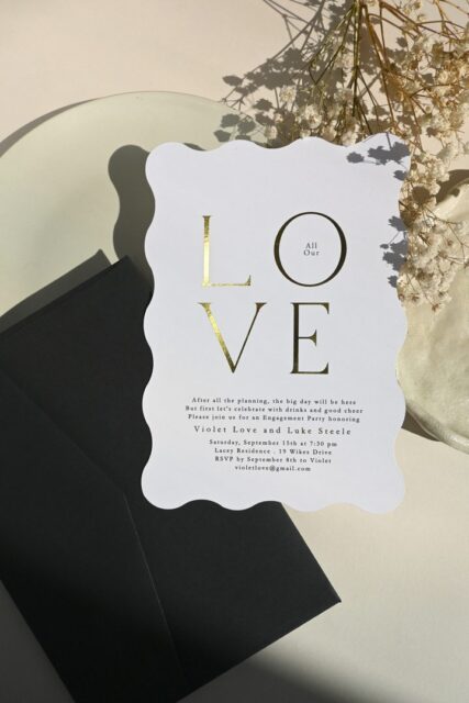 Engagement party invitation, Paperlust