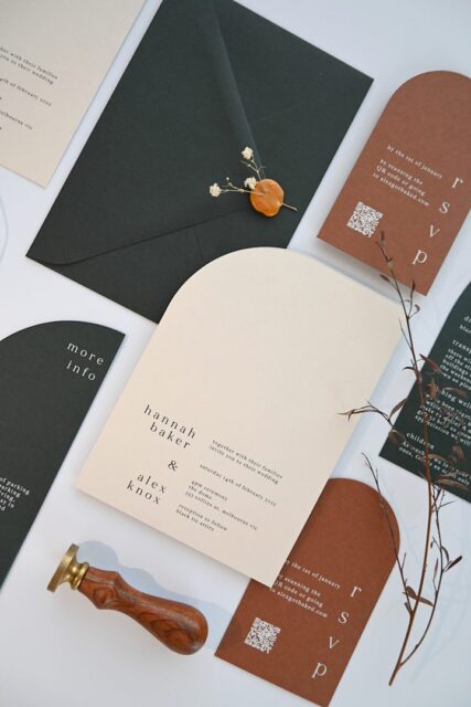 Rustic wedding invitation suite, Paperlust