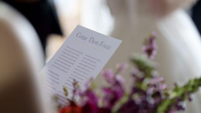 Wedding order of service card, Paperlust