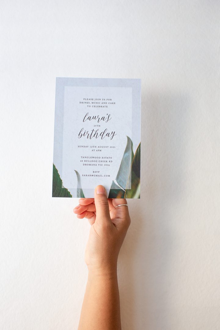 Birthday party invitation, Paperlust