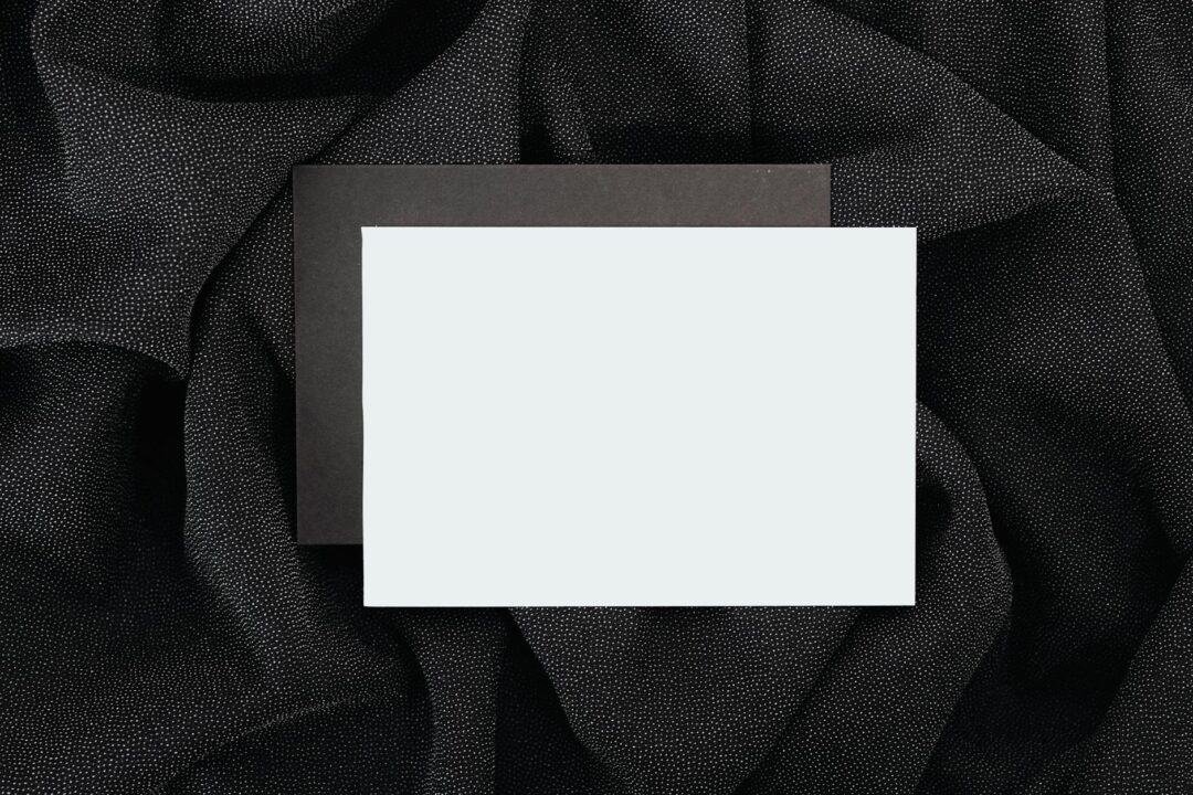 Paperlust birthday invitation in modern minimalist style, black and white with gold flat foil text detail, Paperlust Drive index: Essential_