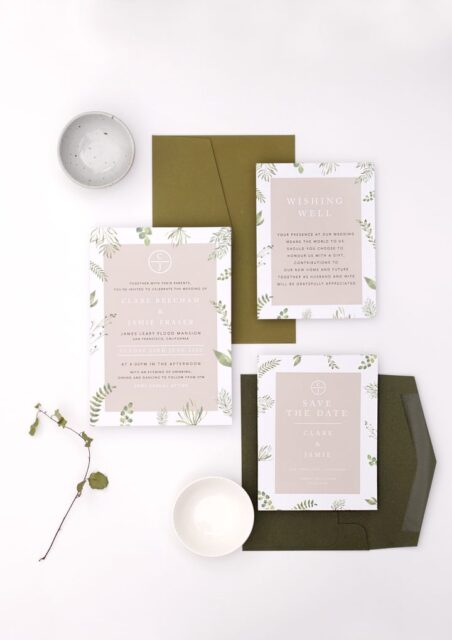 Forest wedding invitation suite, Paperlust