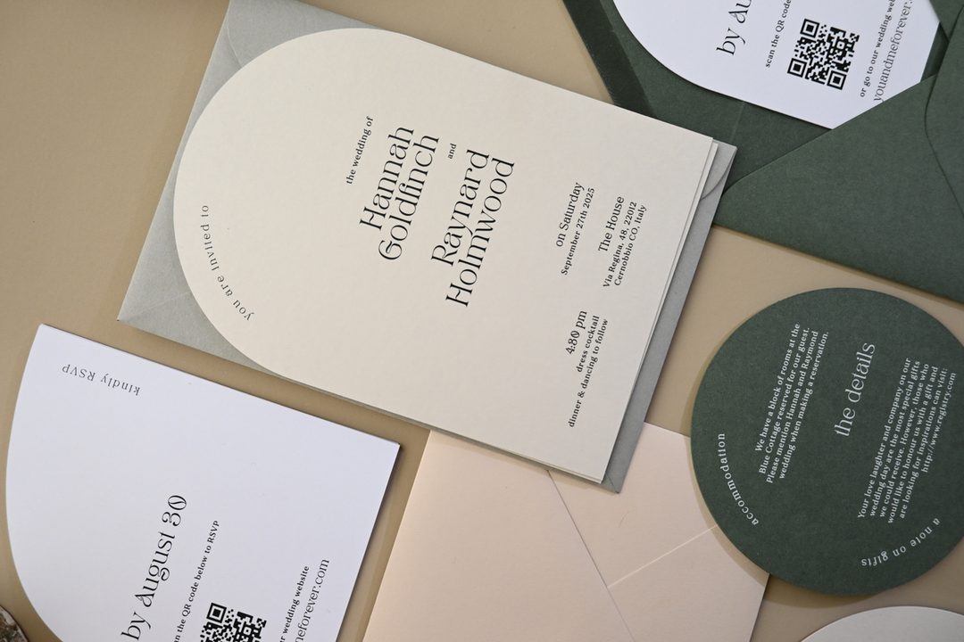 Paperlust rsvp, Beautifully styled wedding suite display featuring invitation