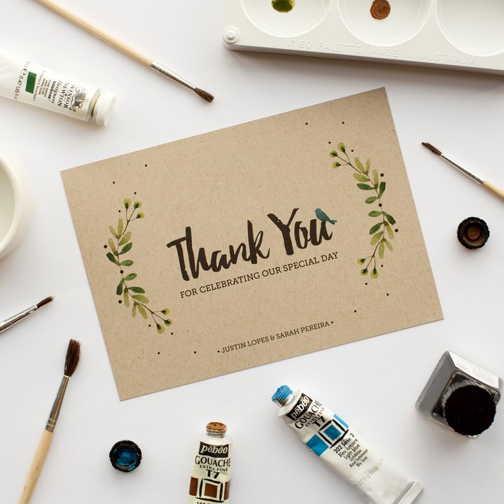 Wedding thank you card, Paperlust