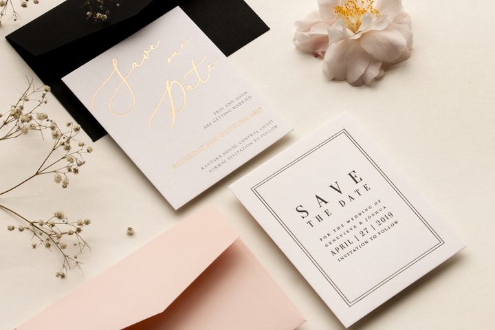 Save the date card, Paperlust