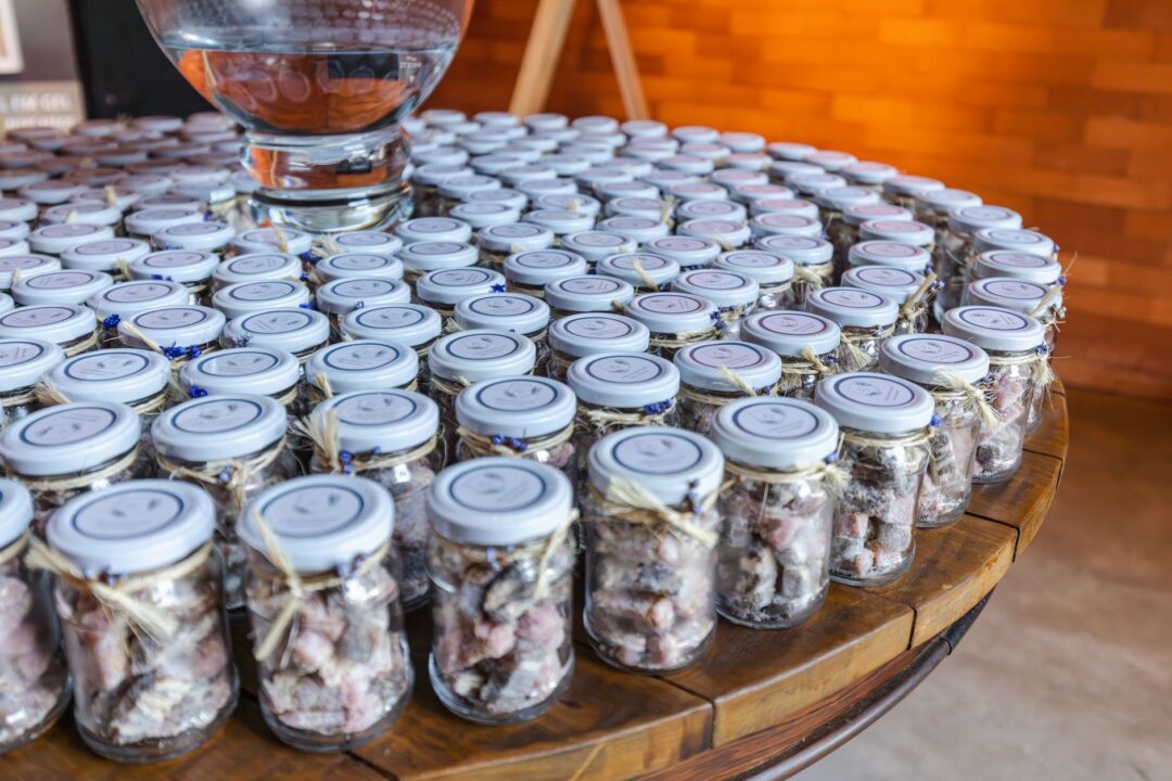 Wedding FAVORS, personalised jars, edible favors, or small wrapped gift favors for guests